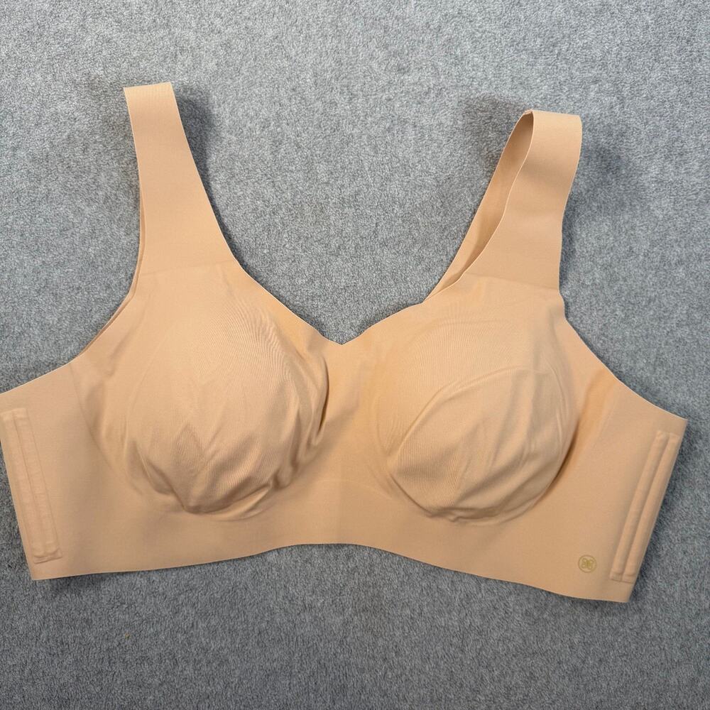 HONEYLOVE 3X Nude V-Neck Pullover Bra Wireless Removable Pads LWBR0101